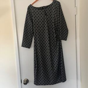Grey and black sophisticated dress from Talbots